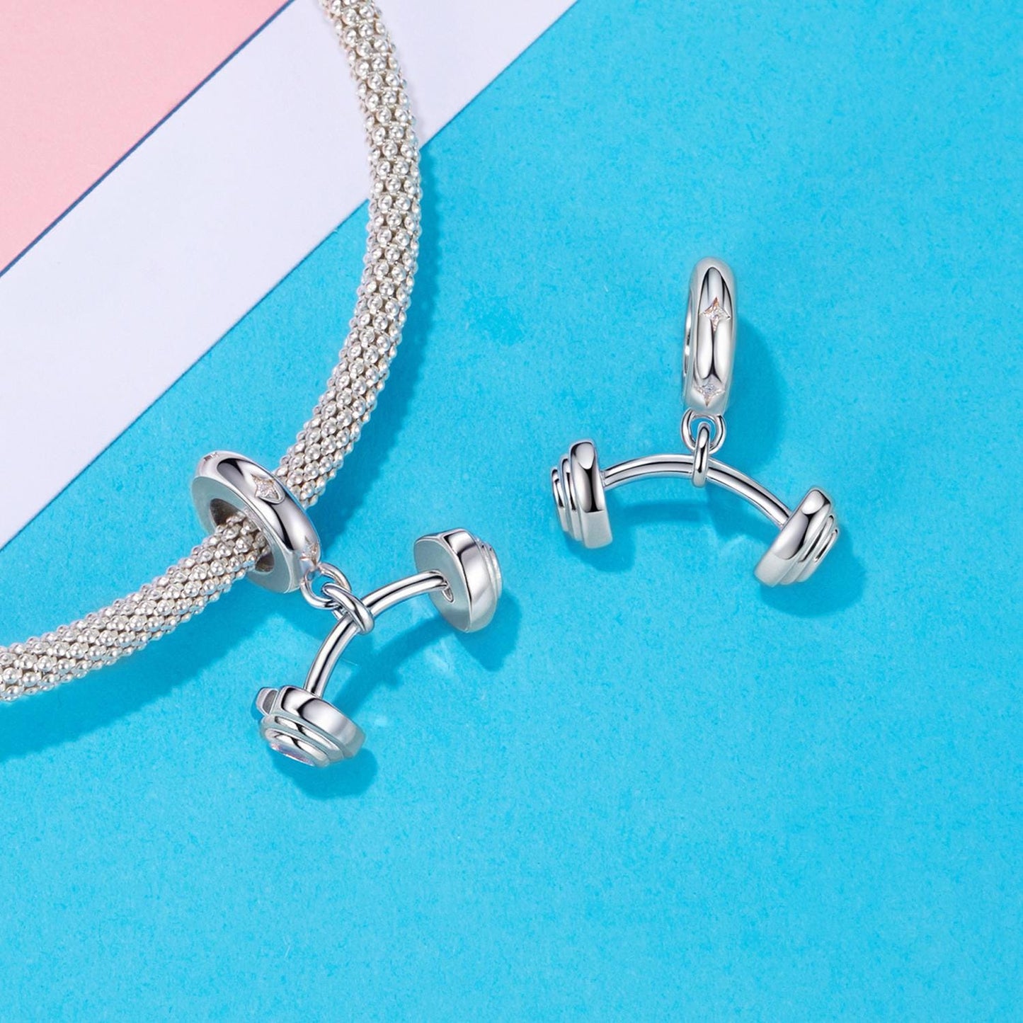 Barbell Pendant Charm