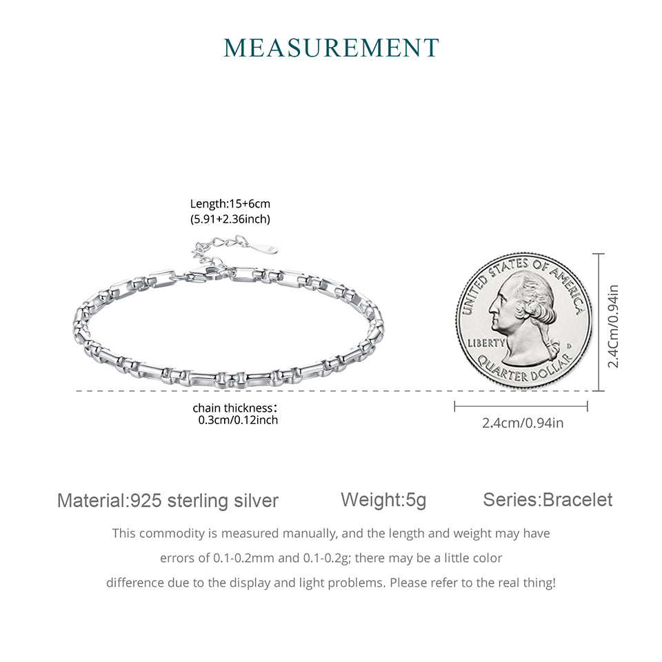 Round Box Chain Bracelet