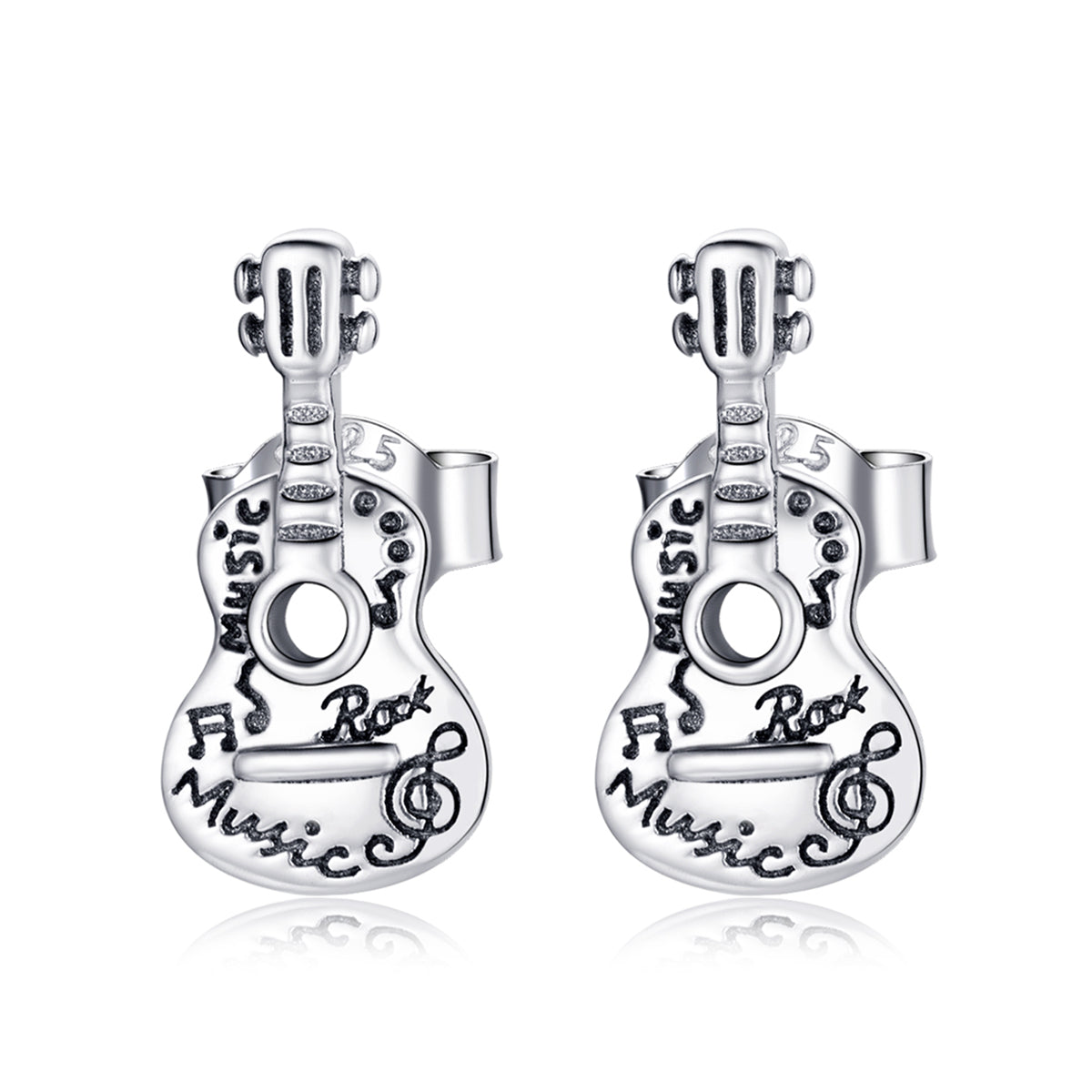 Vintage Guitar Earrings