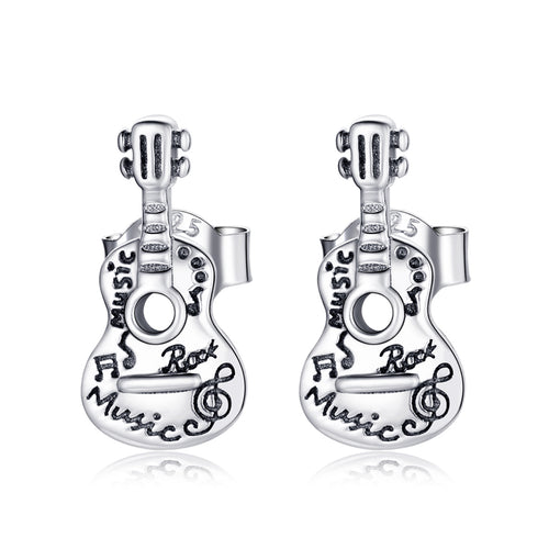 Vintage Guitar Earrings