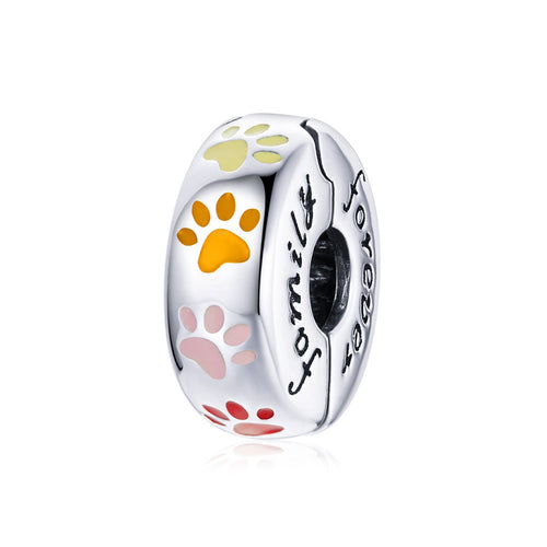 Cat Paw Prints Clip Charm