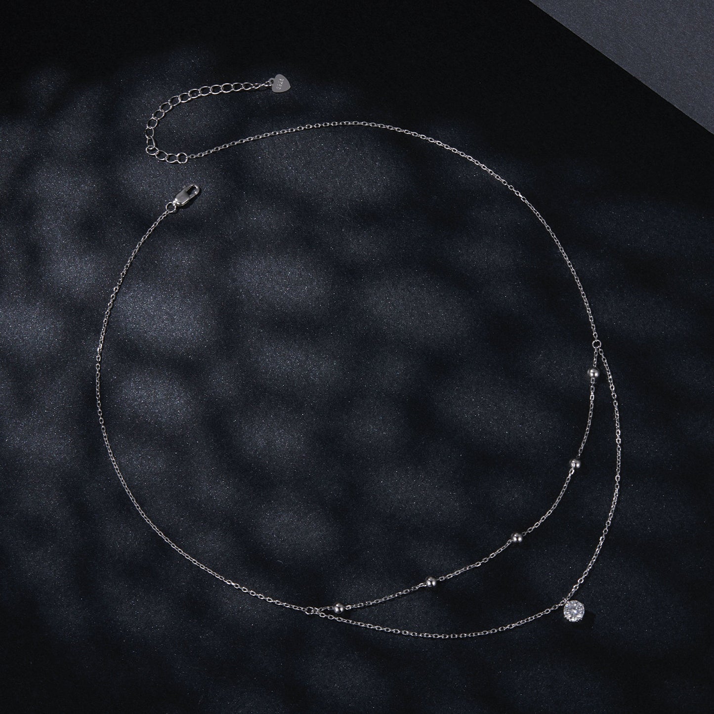 Double-Layer 0.5ct Moissanite Necklace