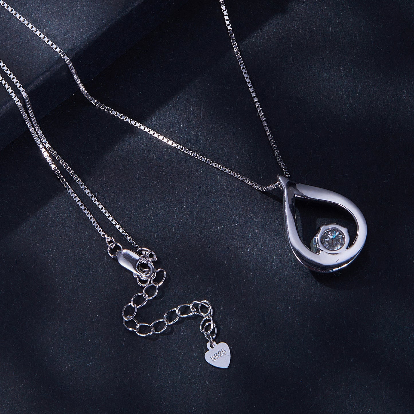 Teardrop Moissanite Necklace