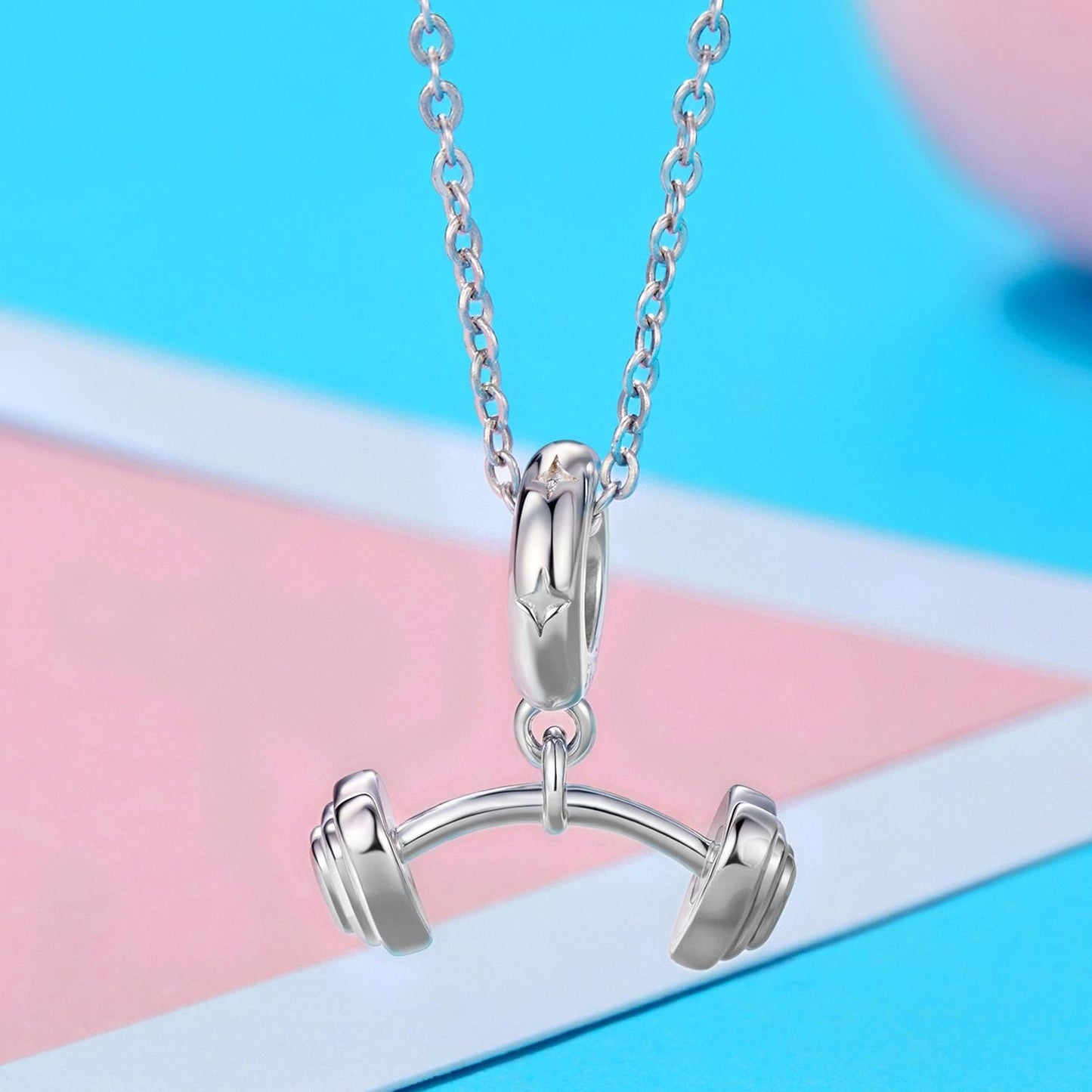 Barbell Pendant Charm