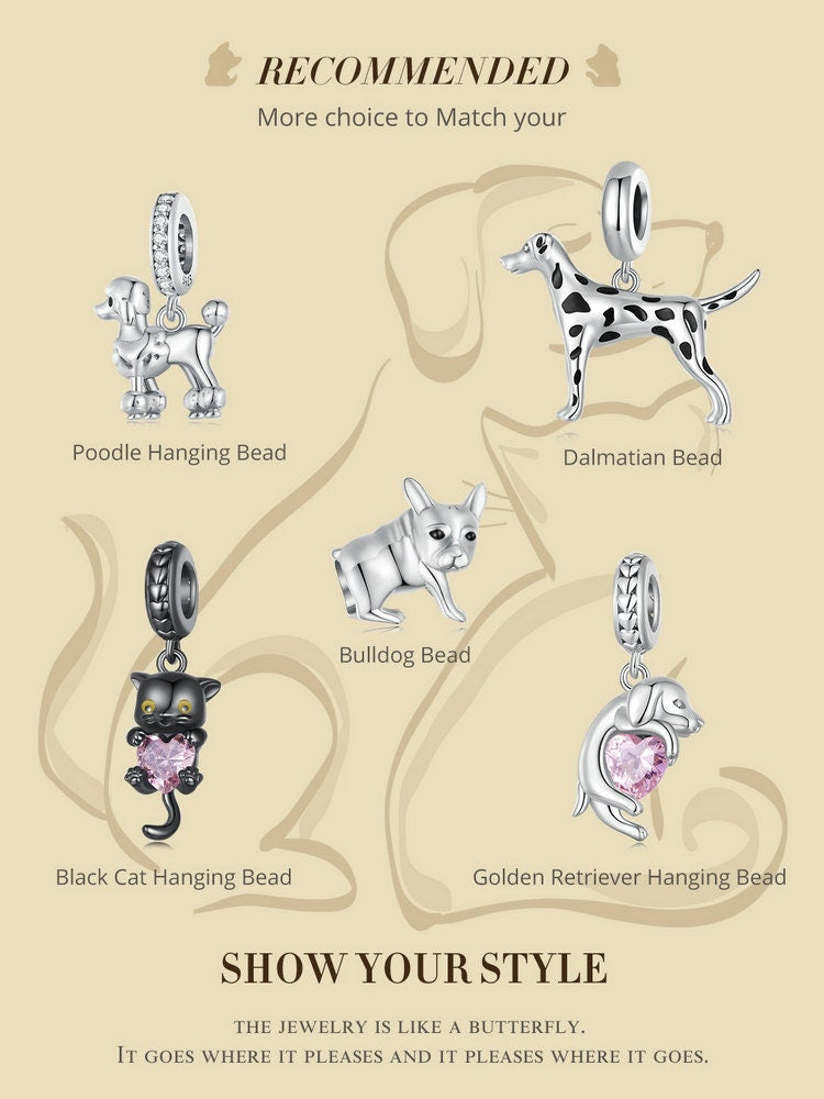 Black Cat Bead Charm