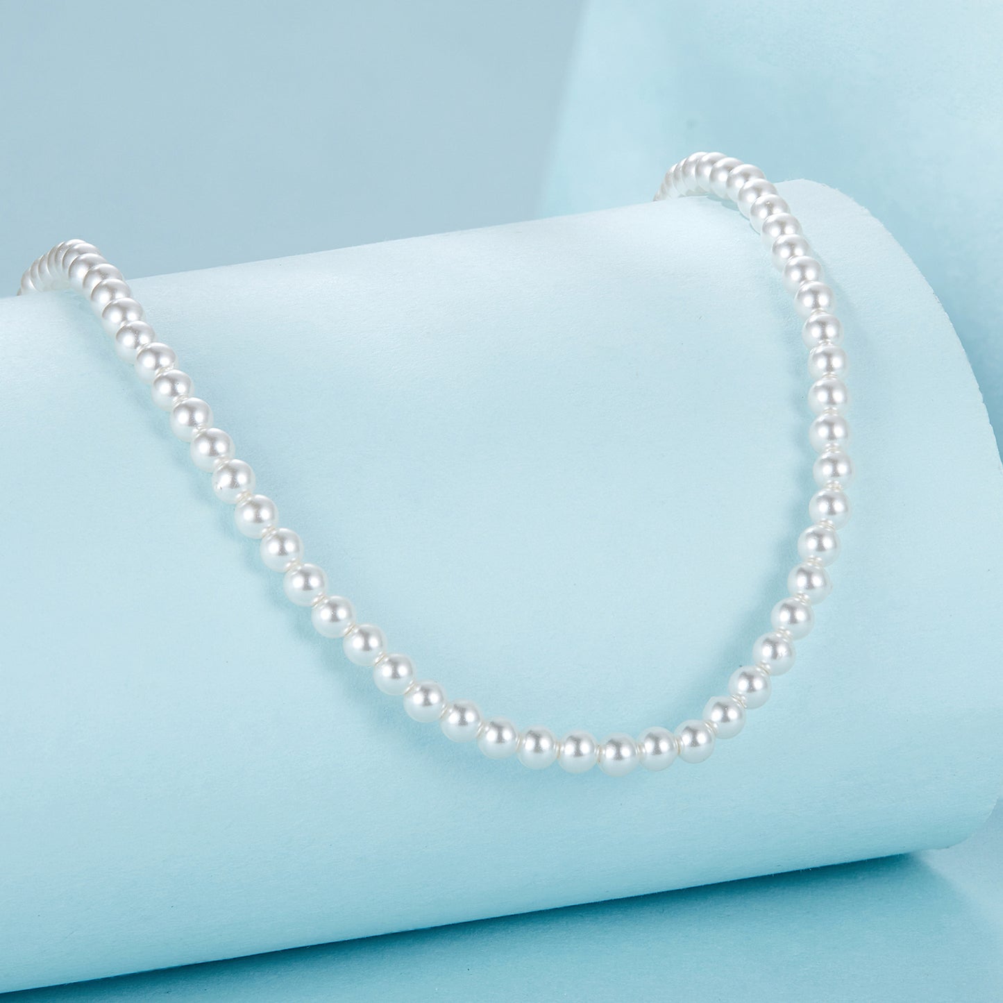 White Simulated Pearl Necklace