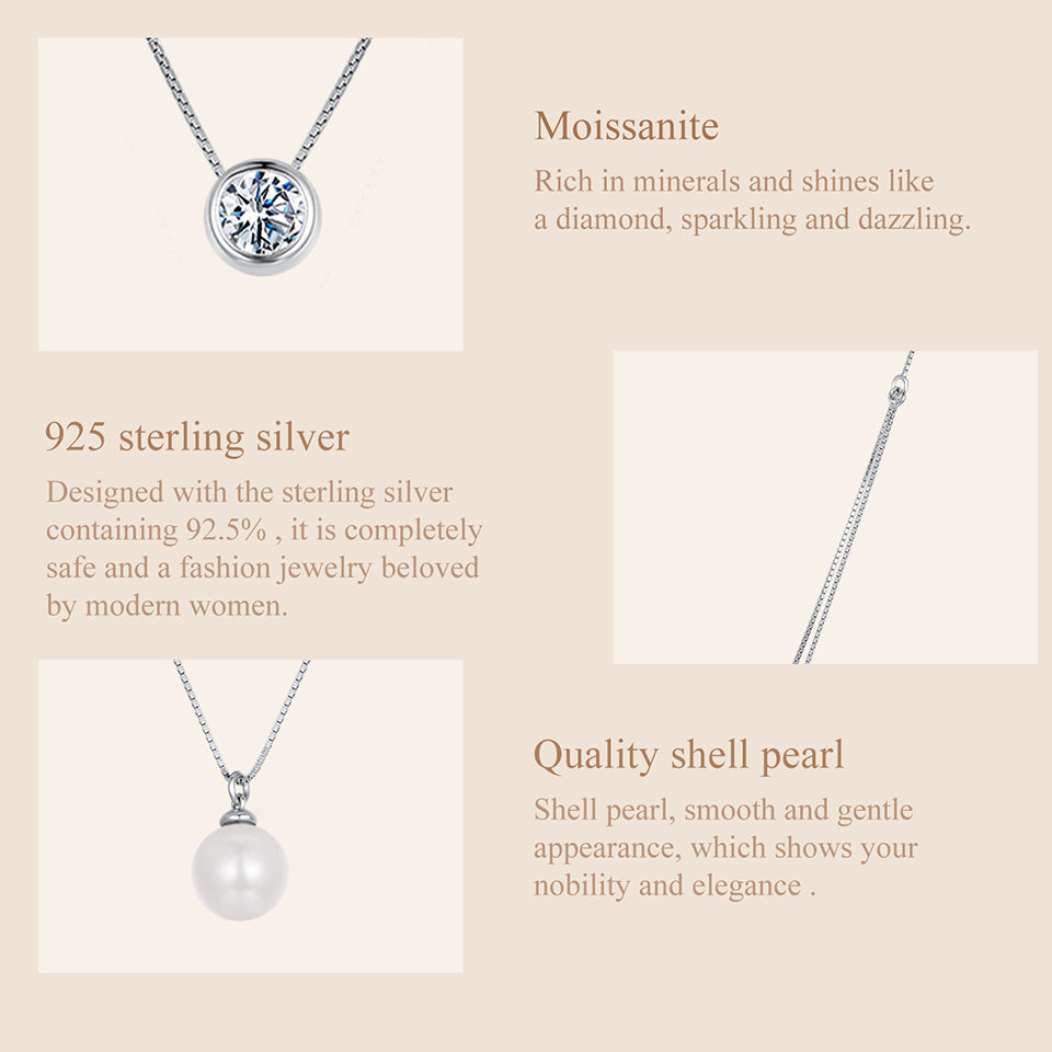 0.5 Carat Double-Layer Moissanite Necklace