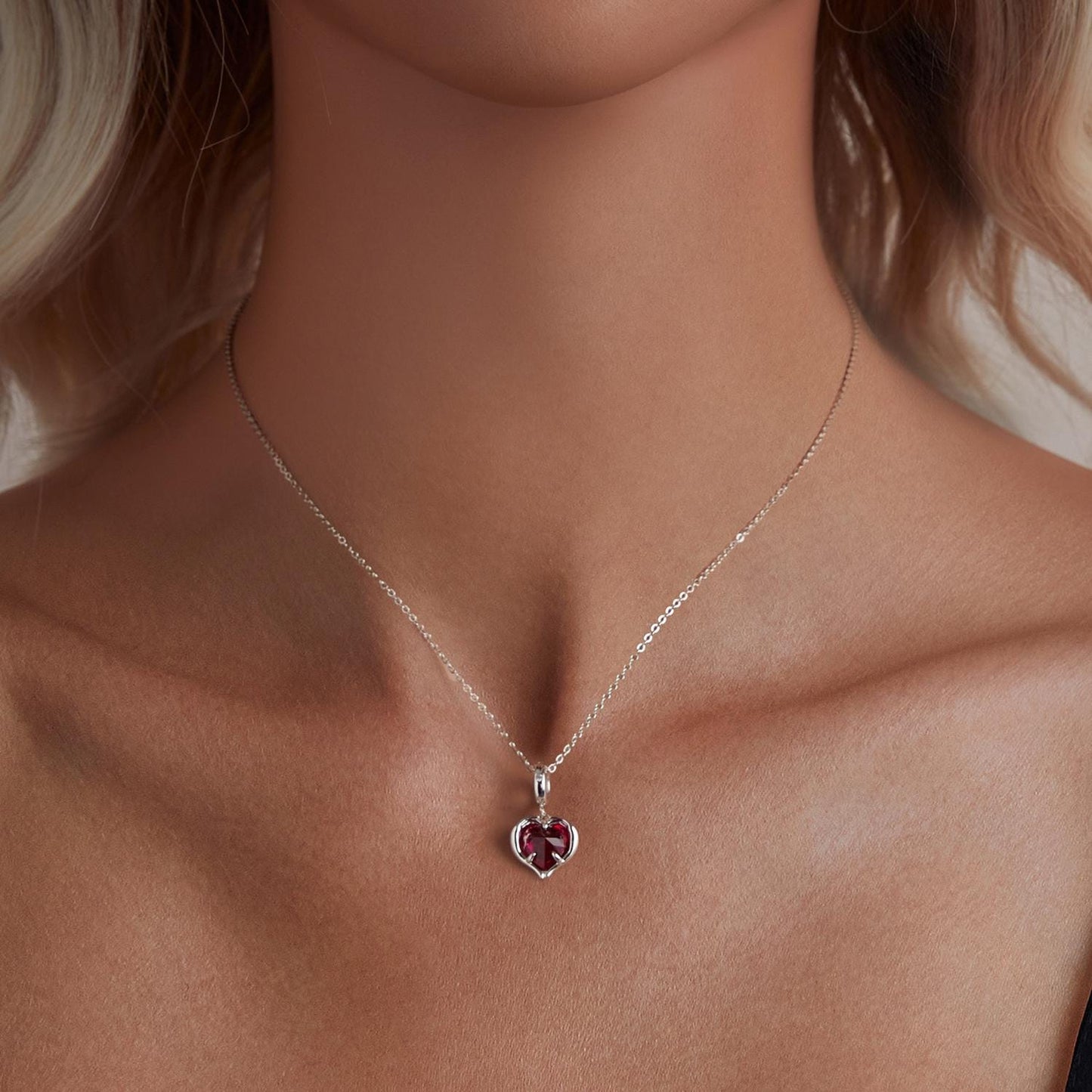 Holding Love Heart Charm