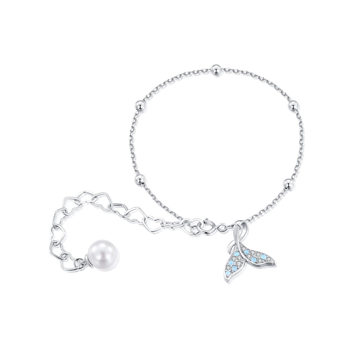 Fishtail Shell Pearl Bracelet