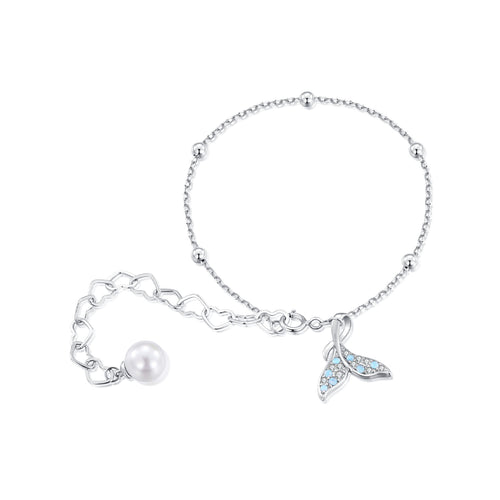 Fishtail Shell Pearl Bracelet