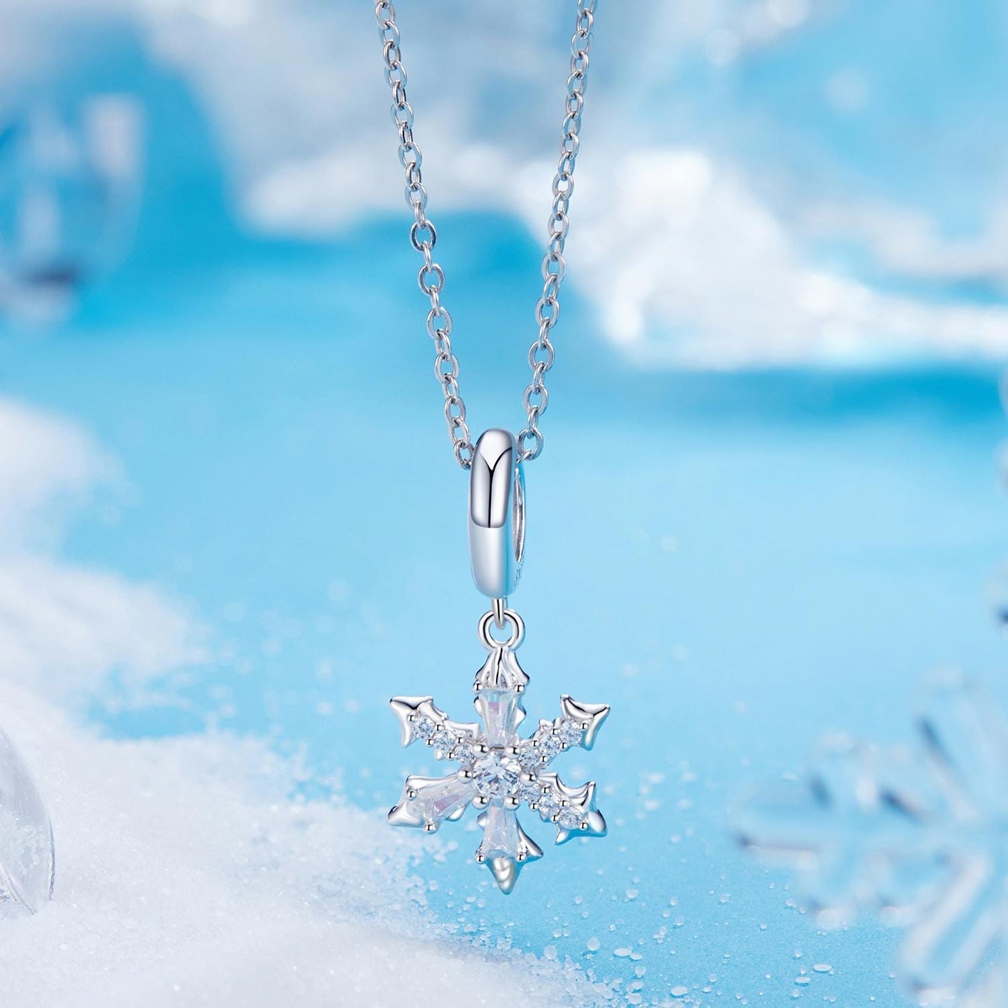 Ice Crystal Pendant Charm