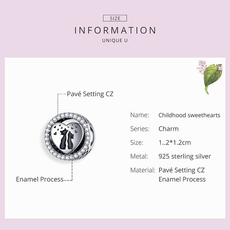 Cats in Love Charm