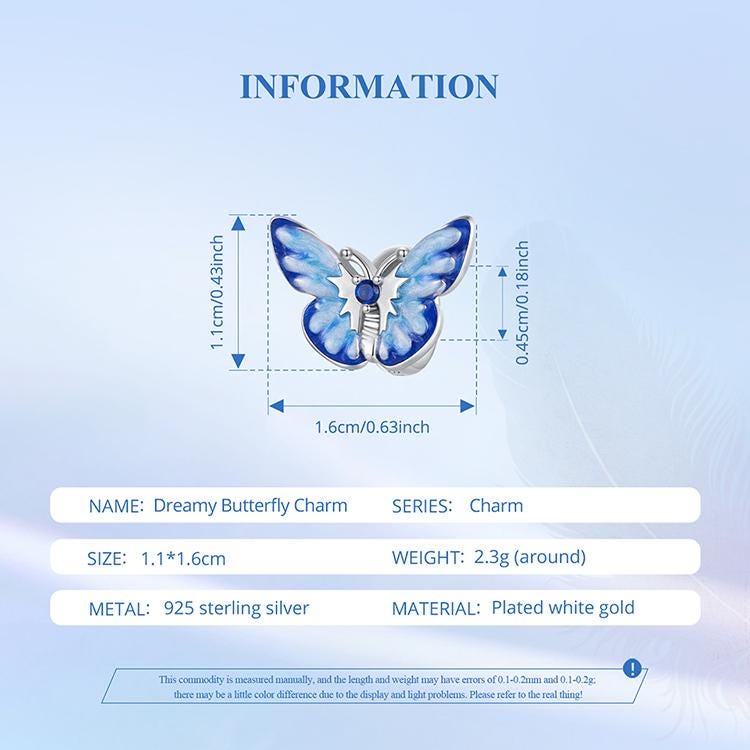 Dreamy Butterfly Charm