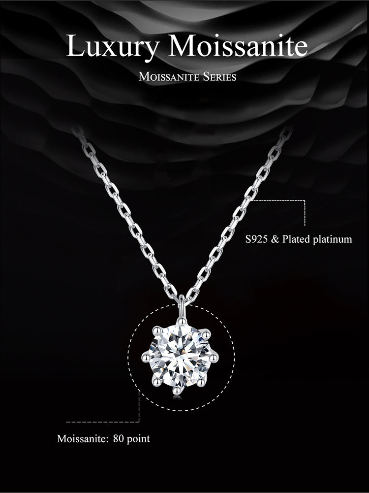 Sparkling Moissanite Necklace
