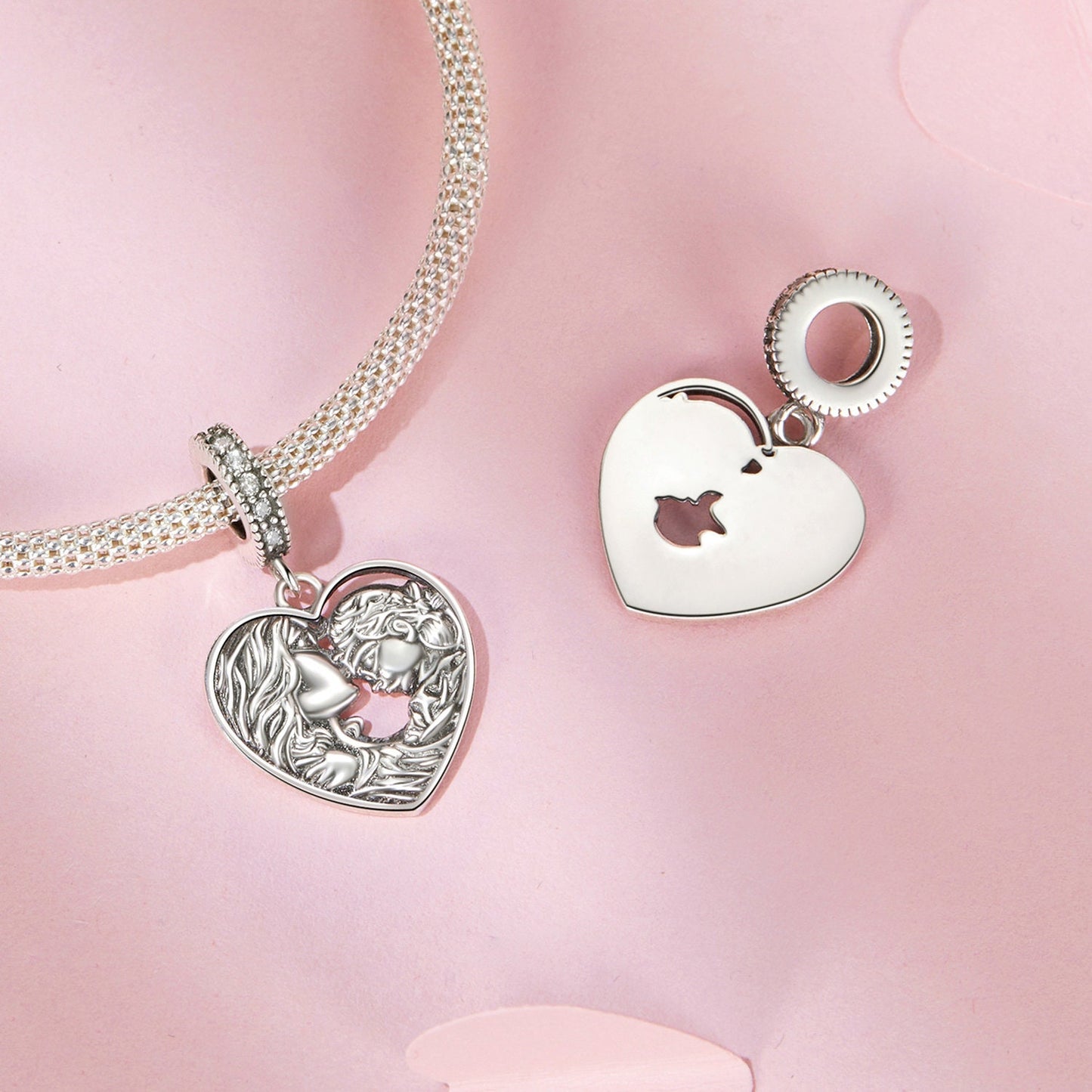 Mother and Daughter Pendant Charm