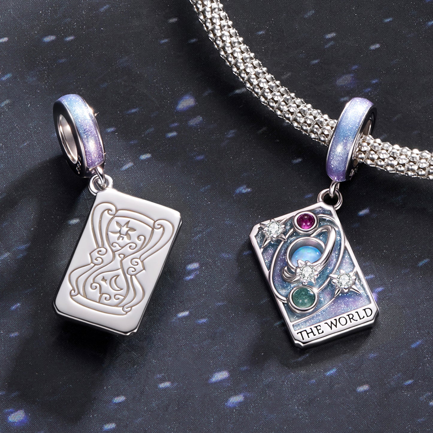 Tarot Card —The World Charm