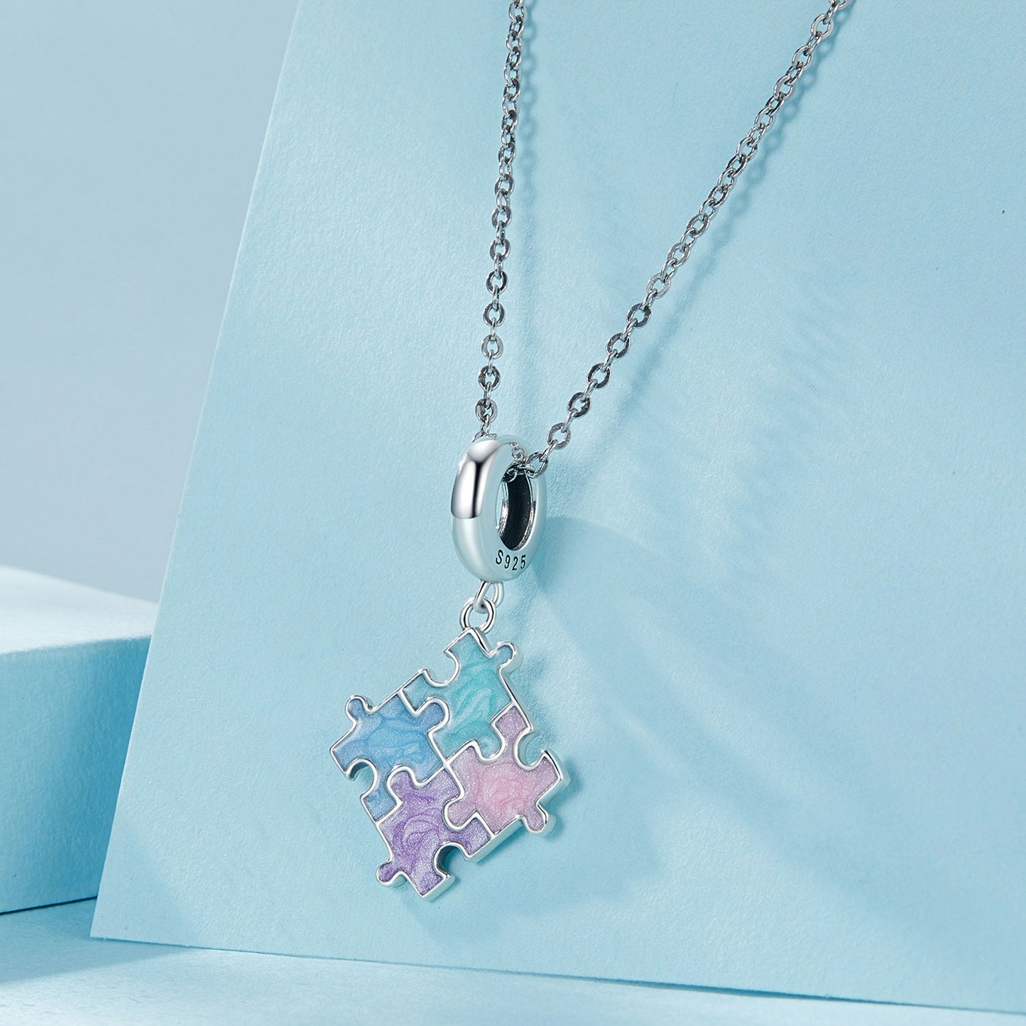 Jigsaw Puzzle Pendant Charm