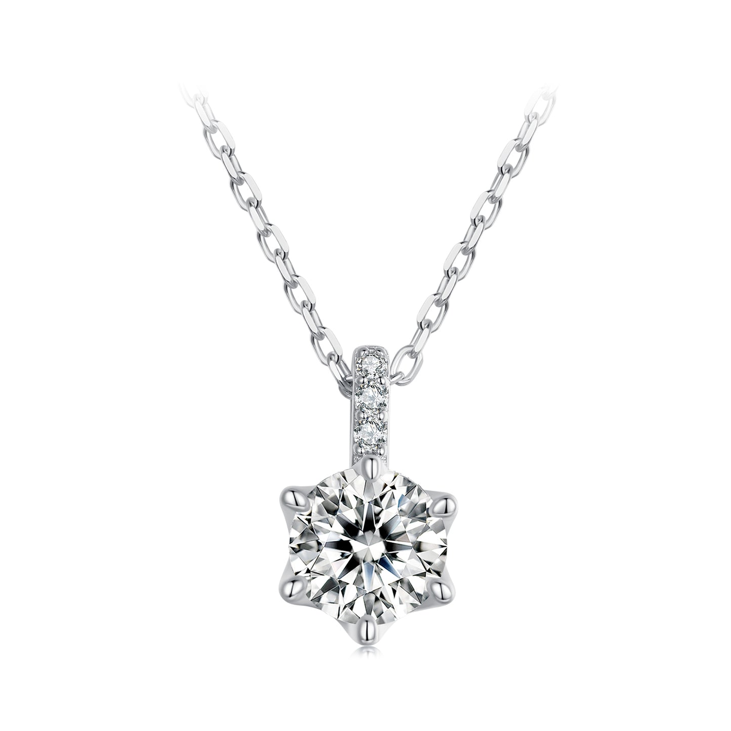 1ct Sparkling Moissanite Necklace