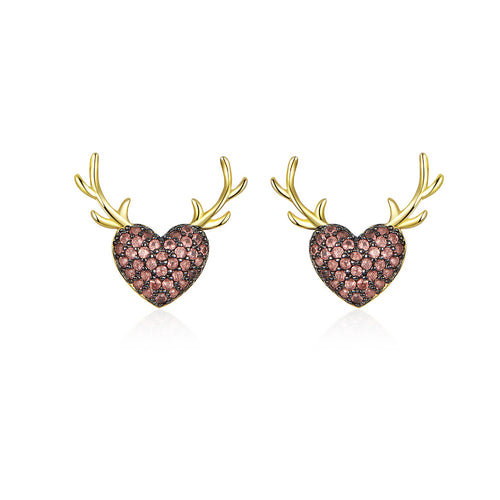 Deer Love Stud Earrings