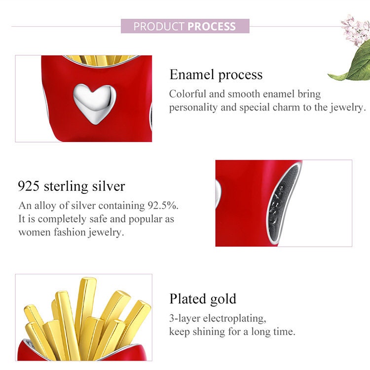 French Fries Charm