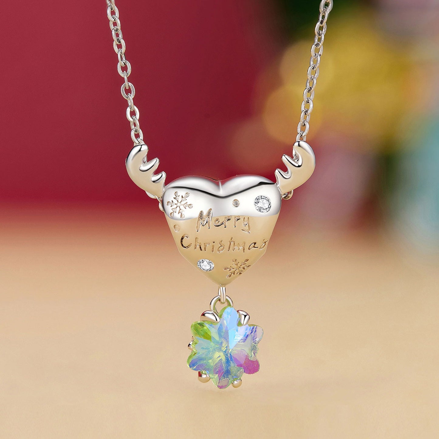 Elk Snowflake Charm