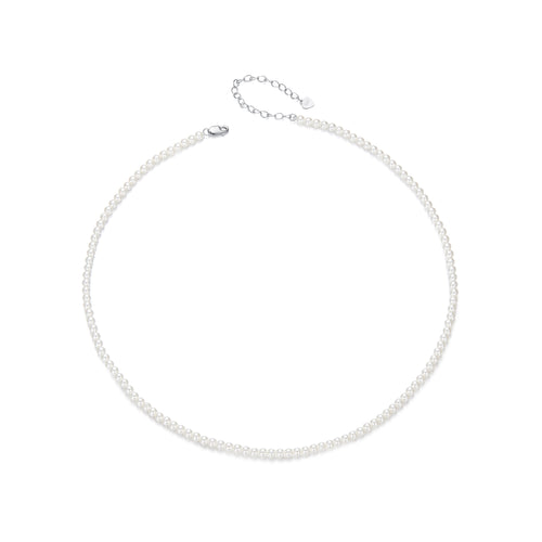 White Simulated Pearl Necklace