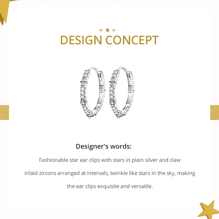 Celestial Clip Earrings