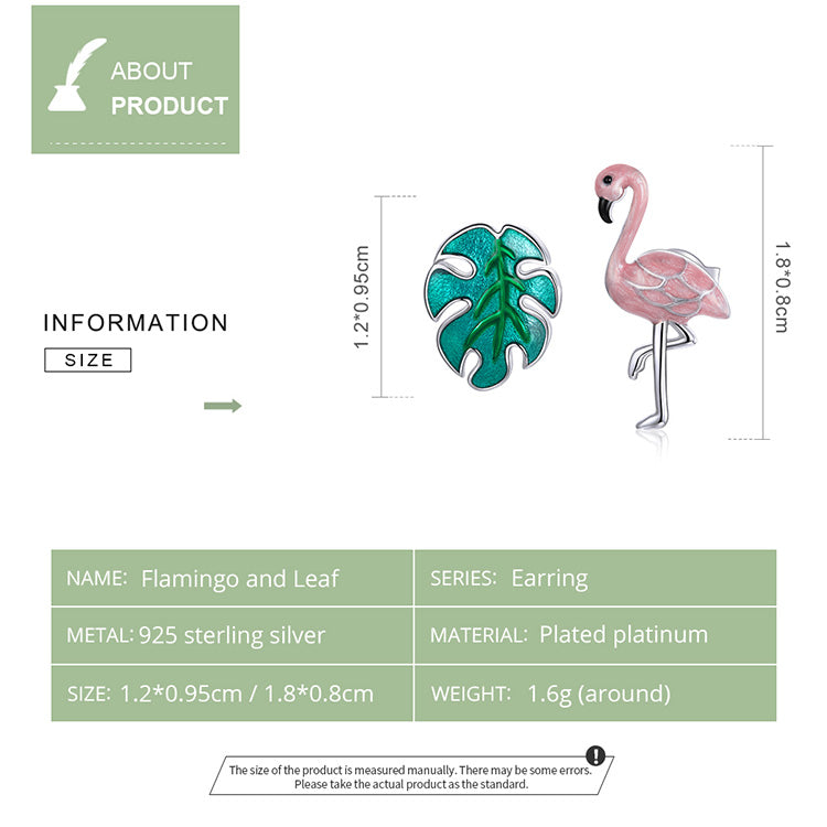 Leaf and Bird Earrings