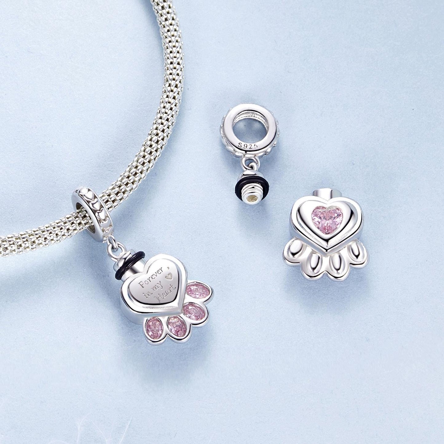 Pet Memorial Urn Ashes Pendant Charm