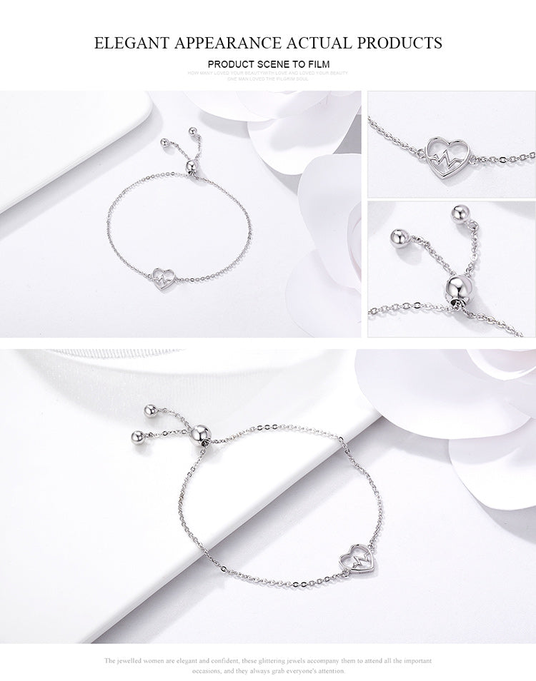 Heartbeat Pattern Bracelet