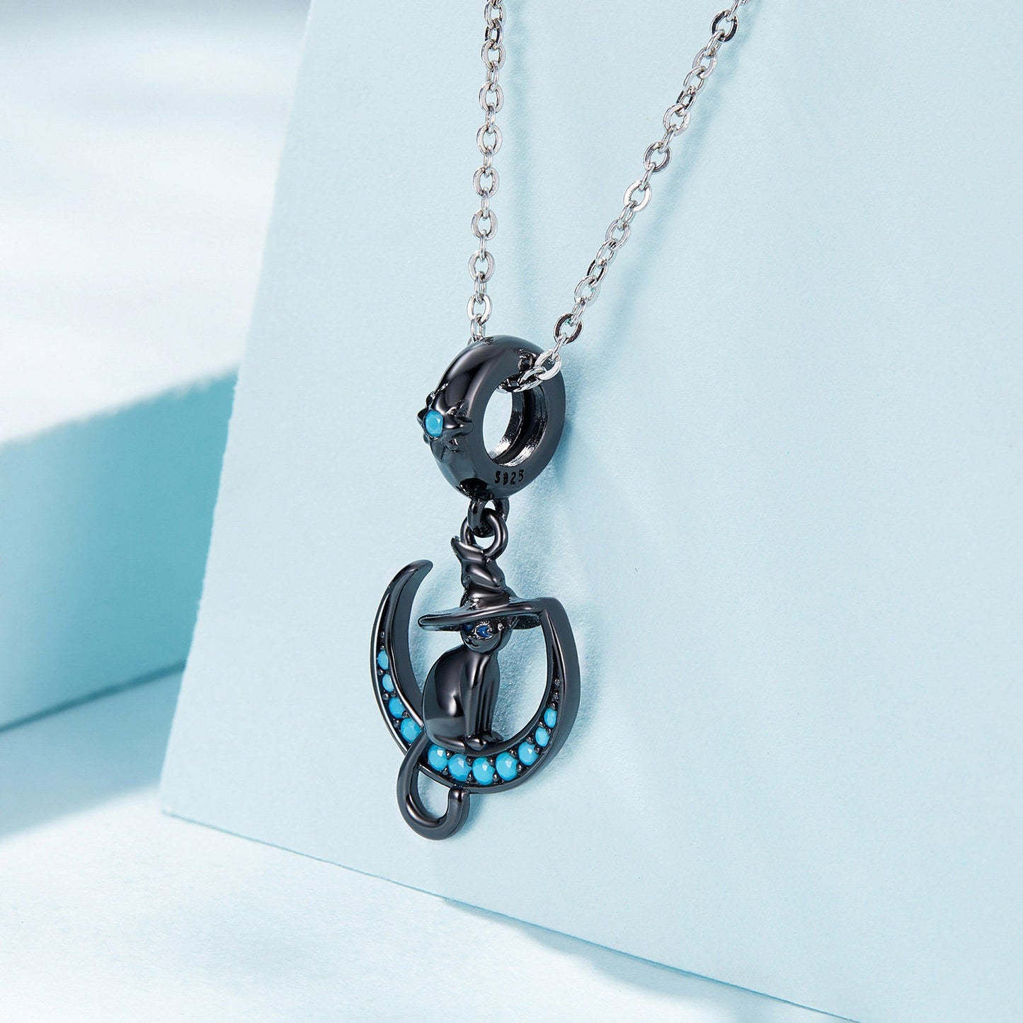 Witch Cat Pendant Charm