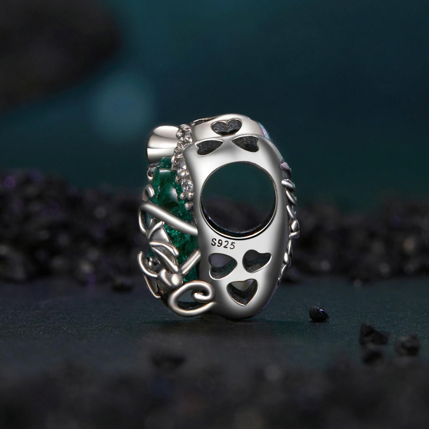 Heart of Skull Charm
