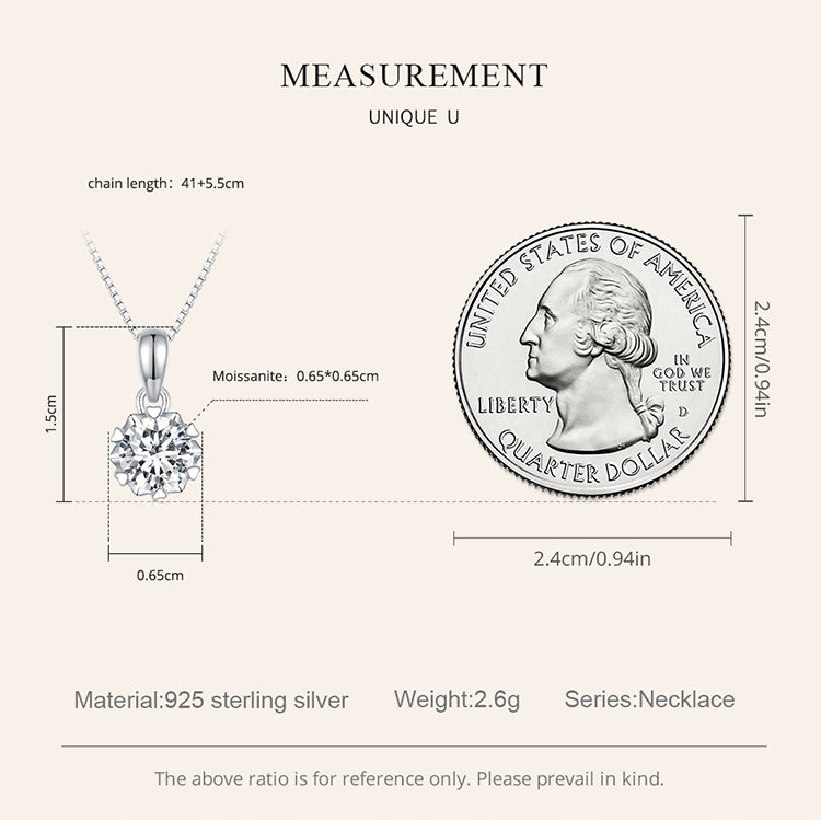 1ct Moissanite Necklace