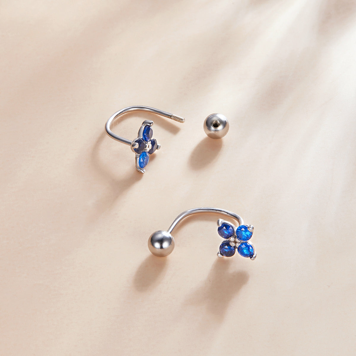 Four-Petal Earrings