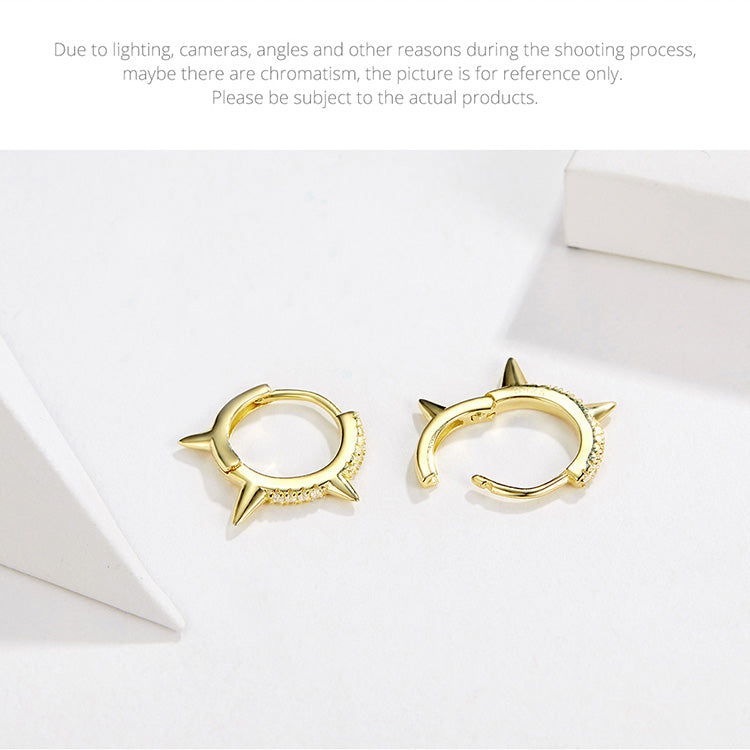 Asymmetric Geometric Clip-On Earrings