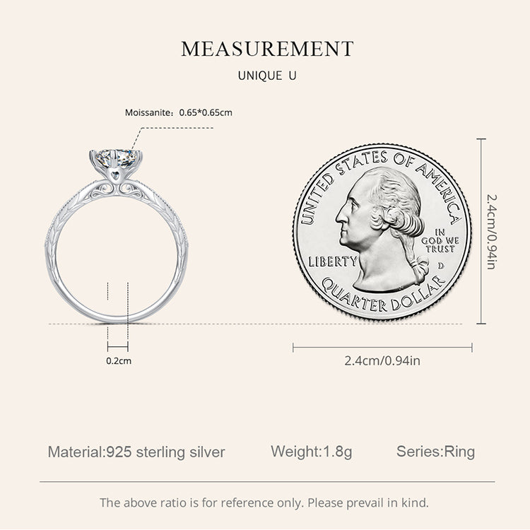 Eternal Heart Moissanite Ring