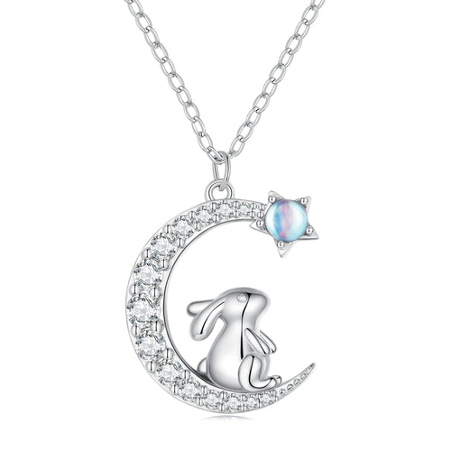 Moon Rabbit Necklace