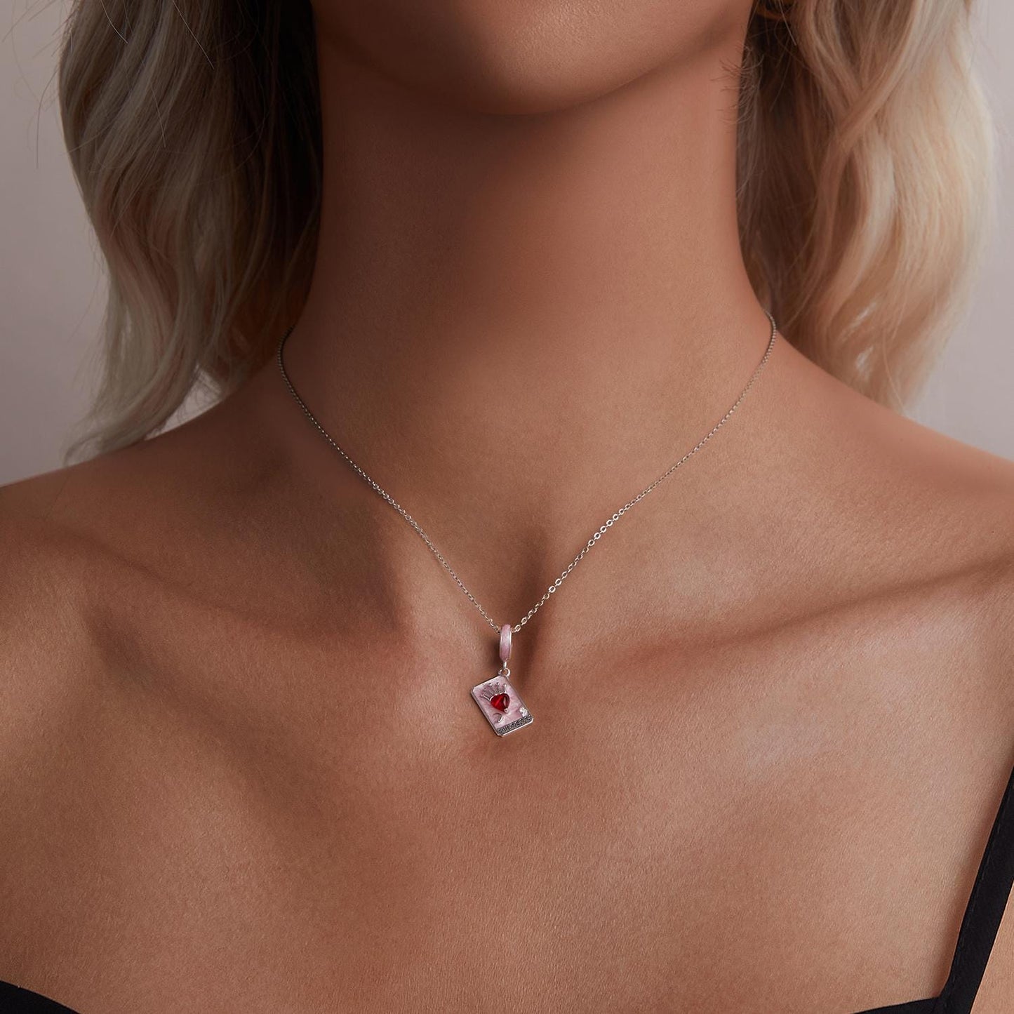 Queen Tarot Pendant Charm