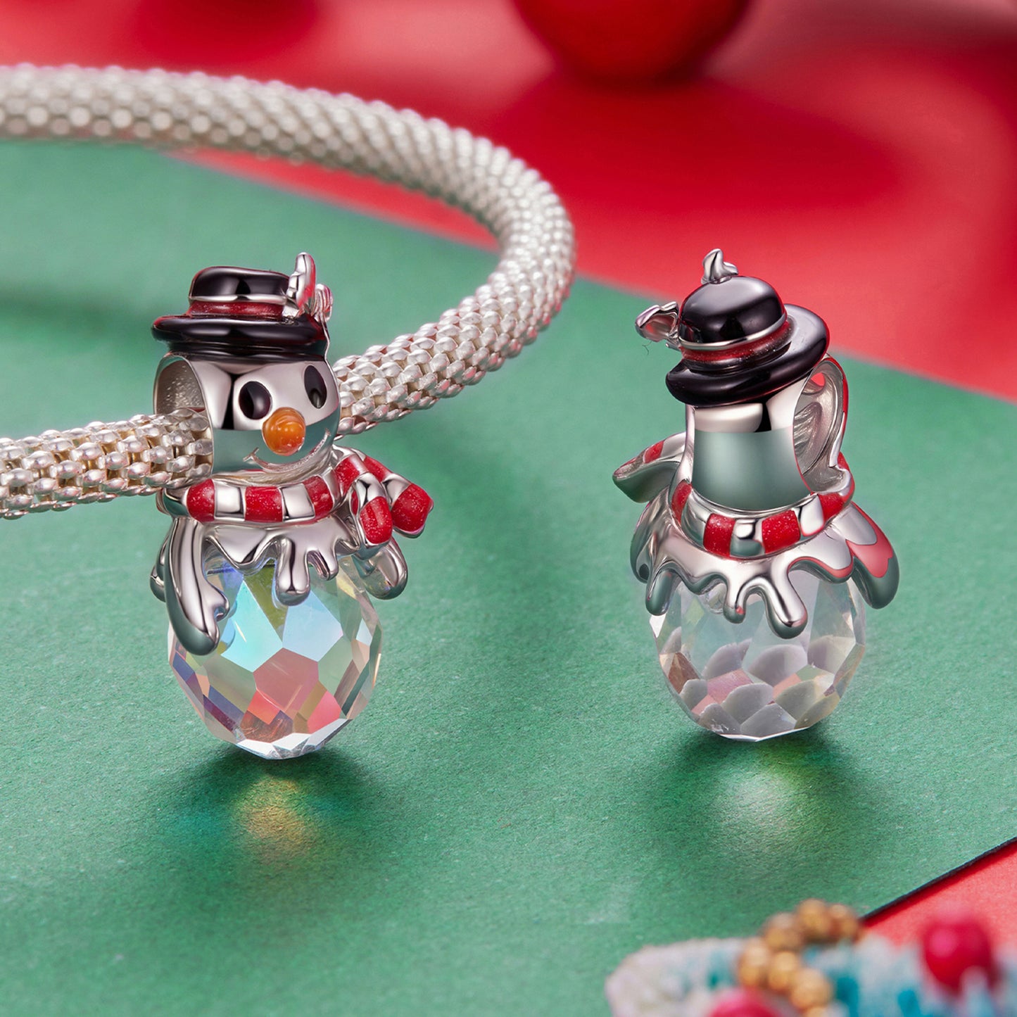 Christmas Snowman Beads Charm
