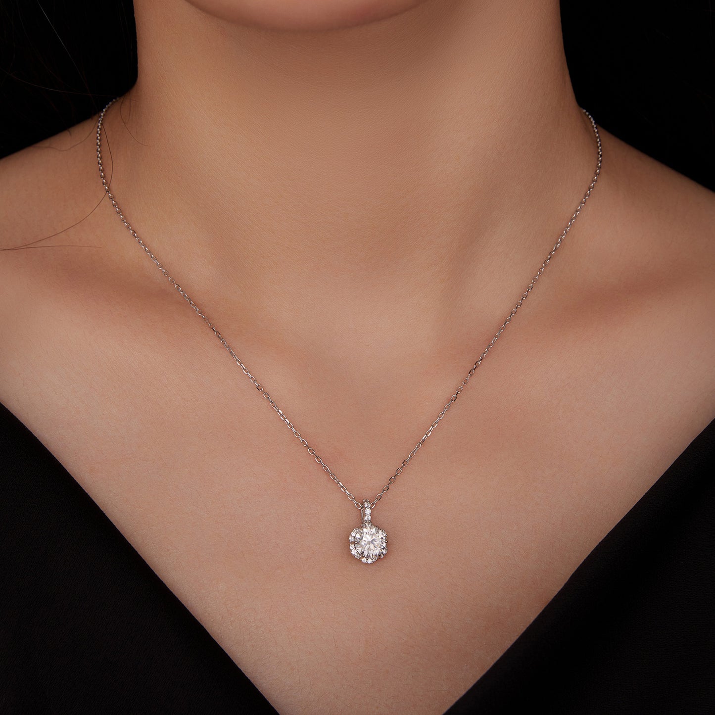 1ct Moissanite Necklace