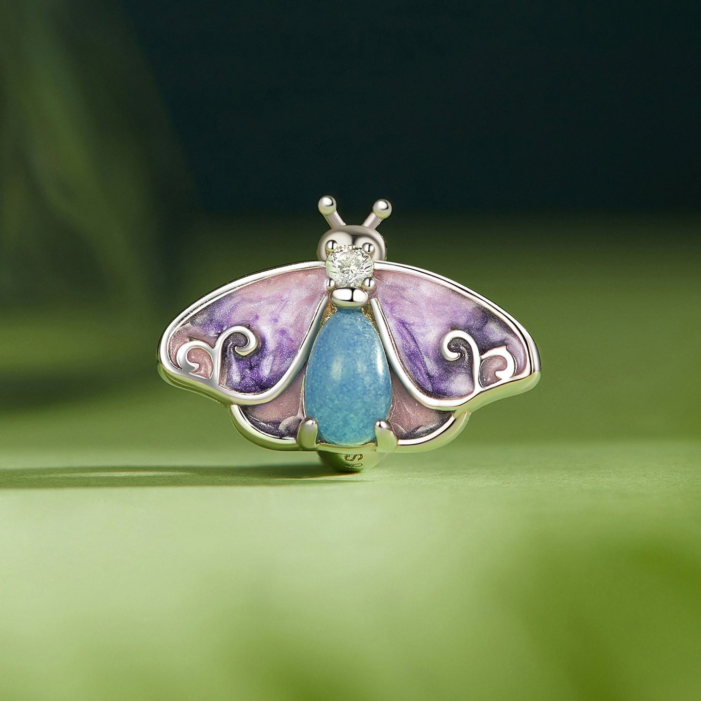 Luminous Colorful Butterfly Pendant Charm