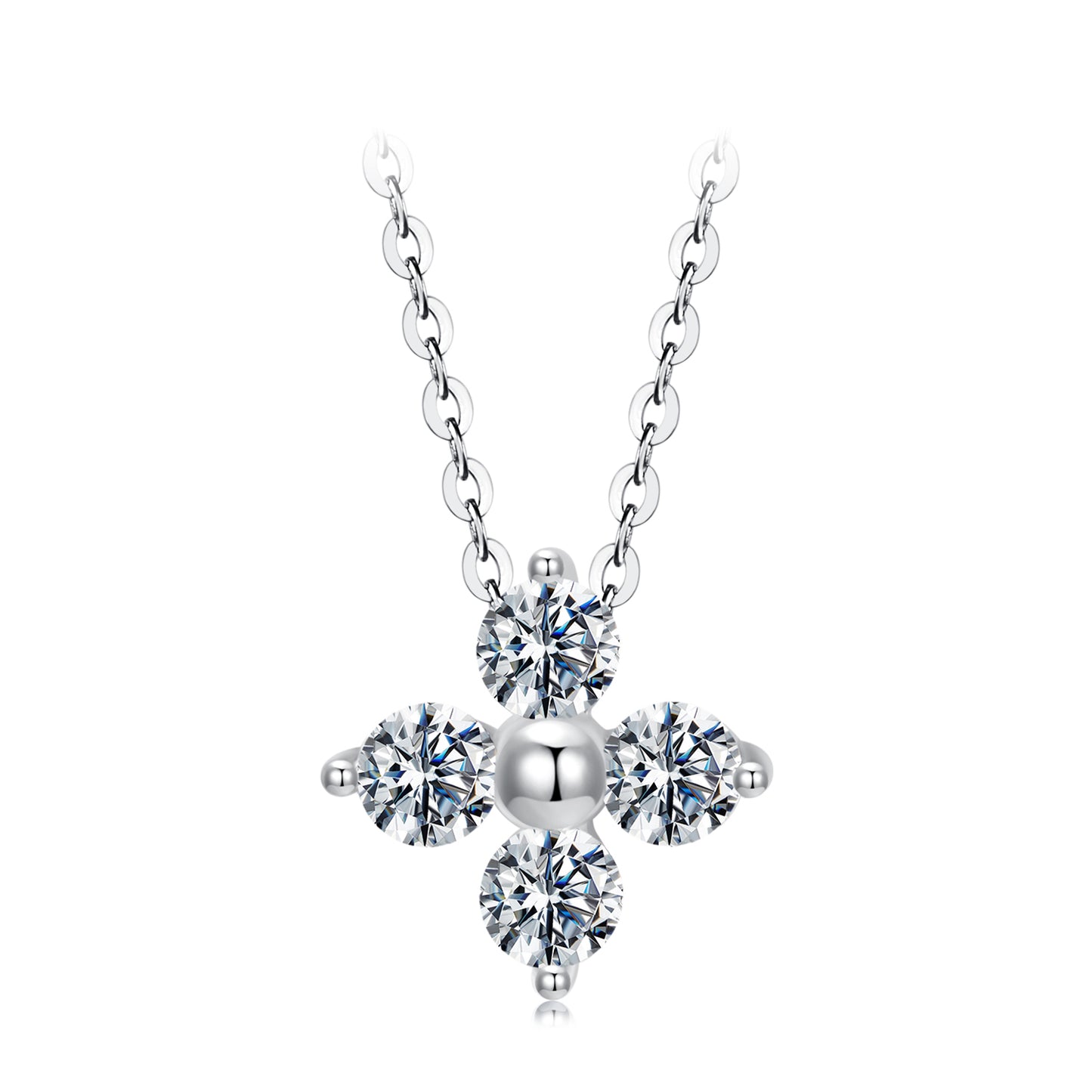 Clover Moissanite Necklace