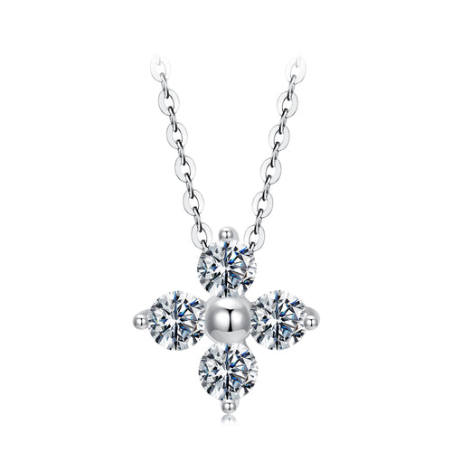 Clover Moissanite Necklace