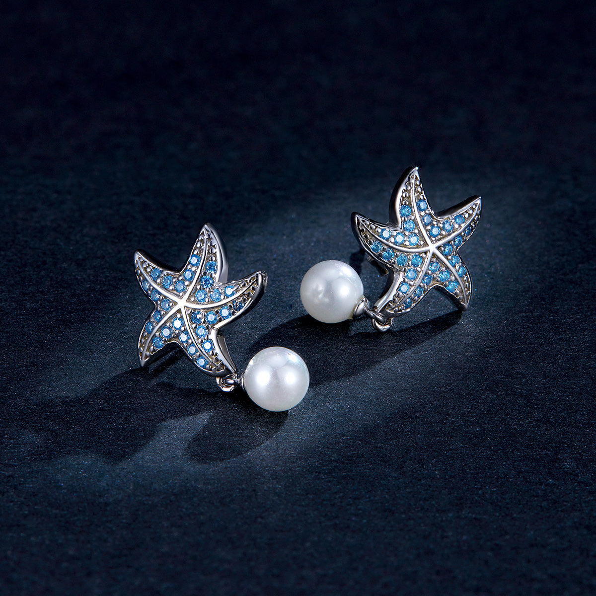 Treasure Starfish Hoop Earrings