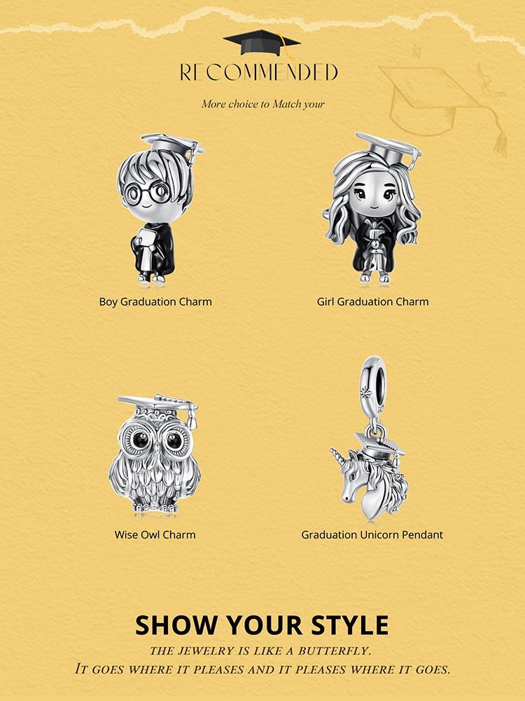 Girl Graduation Charm