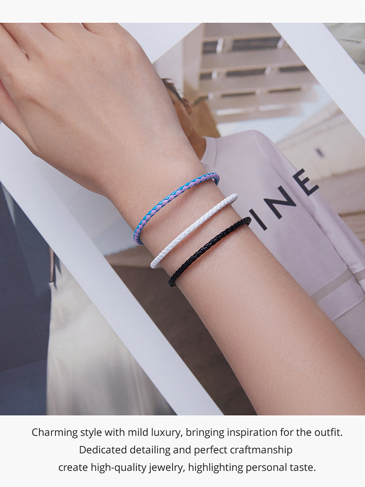 Minimalist Leather Cord Bracelet