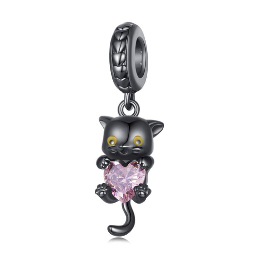 Black Cat Bead Charm
