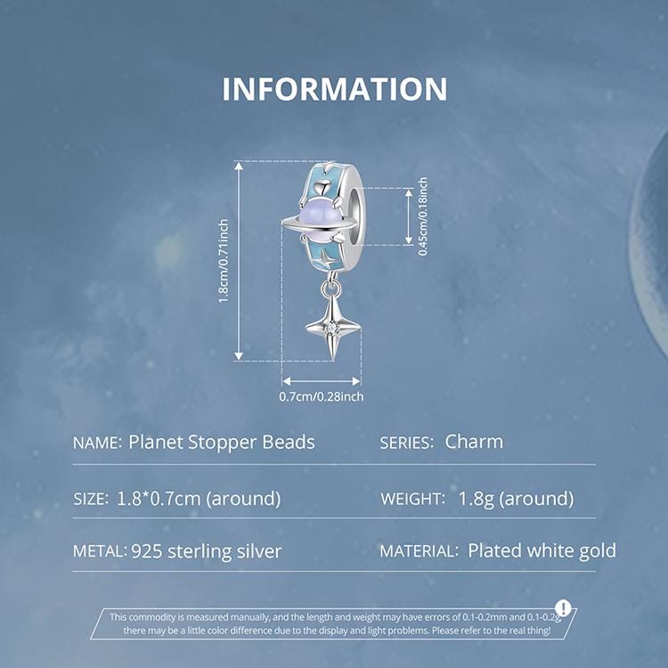 Planet Stopper Beads Charm