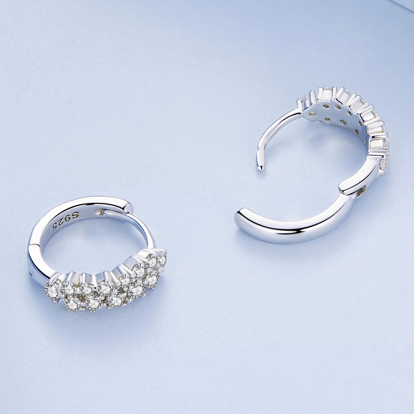 Elegant Zircon Clip-On Earrings