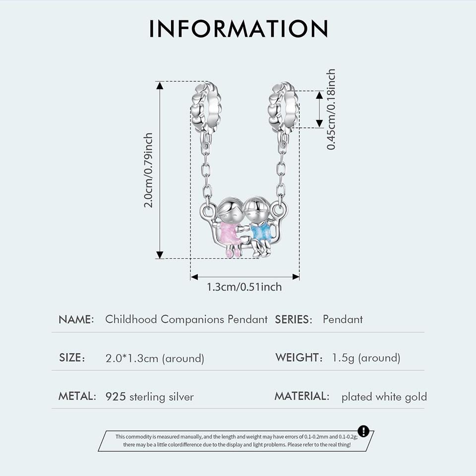 Childhood Companions Pendant Charm
